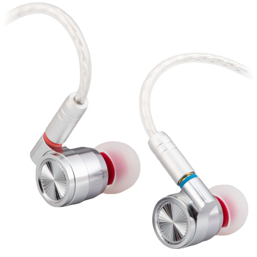 TINHIFI T4 compact cylindrical earphones with silicone tips and over-ear cable guides
